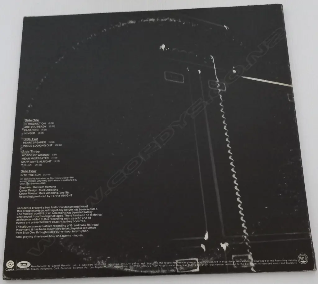 Grand Funk Railroad, Live Album, (Double Album) Image 1++